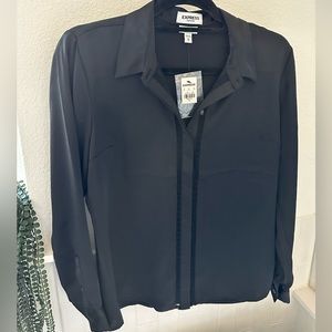 EXPRESS Slim Fit Portofino Button Down Blouse Size Medium
